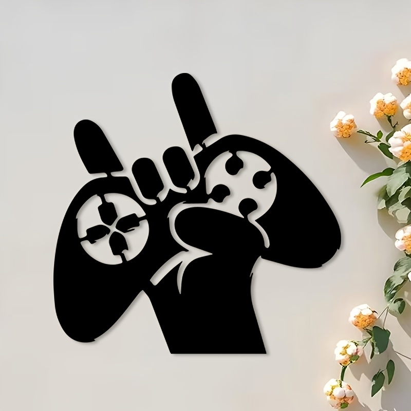 Retro Gaming Us - Retro Gaming Hand Metal Wall Art