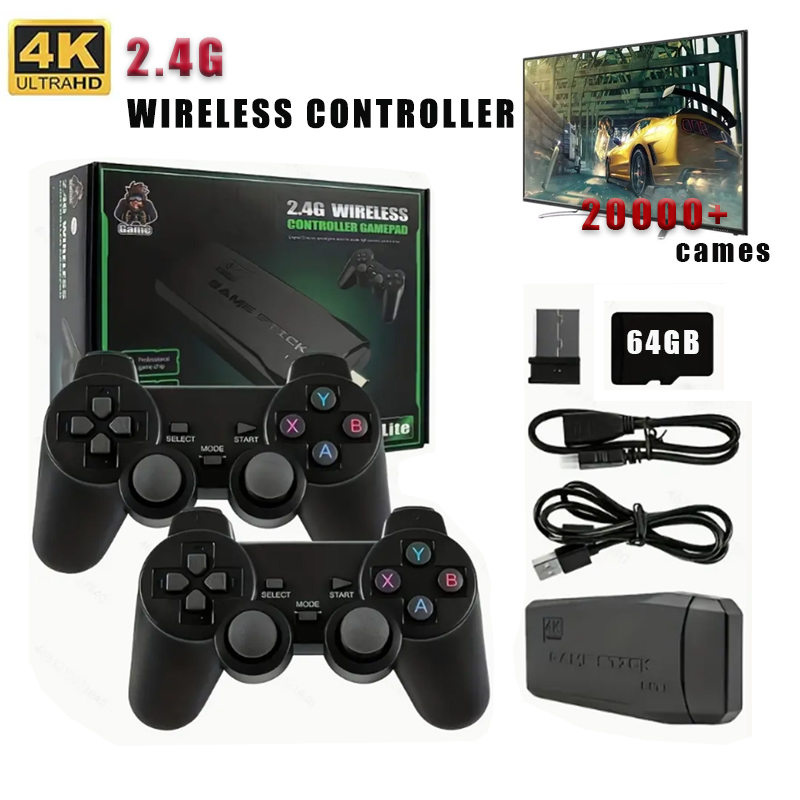 Retro Gaming Devices - Wireless Video Game Stick 2.4G Dual