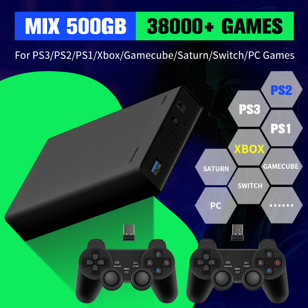 Retro Gaming Devices - 500G Game Hard Drive With 38000+Games
