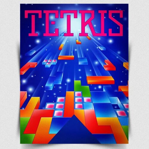Retro Gaming Us - TETRIS METAL SIGN PLAQUE - Retro