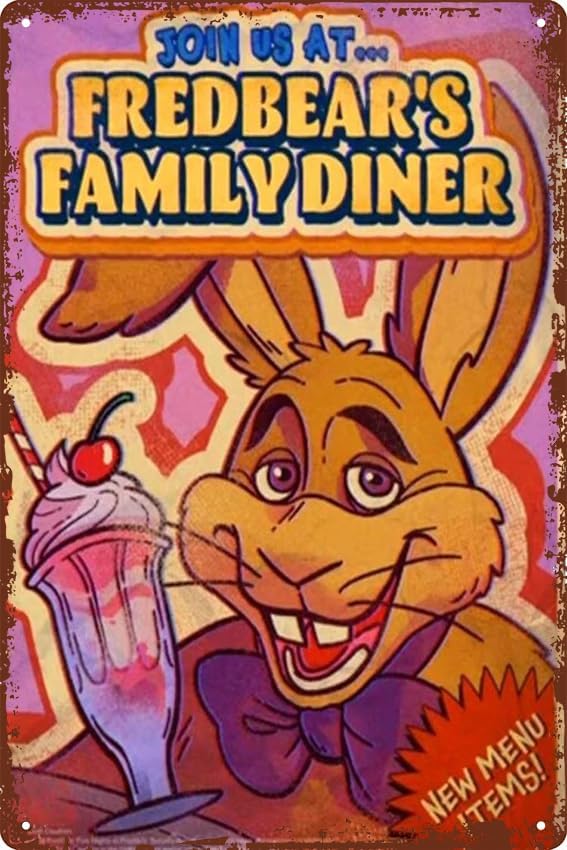 Retro Gaming Us - fnaf-fredbears family diner pizza 2 Poster