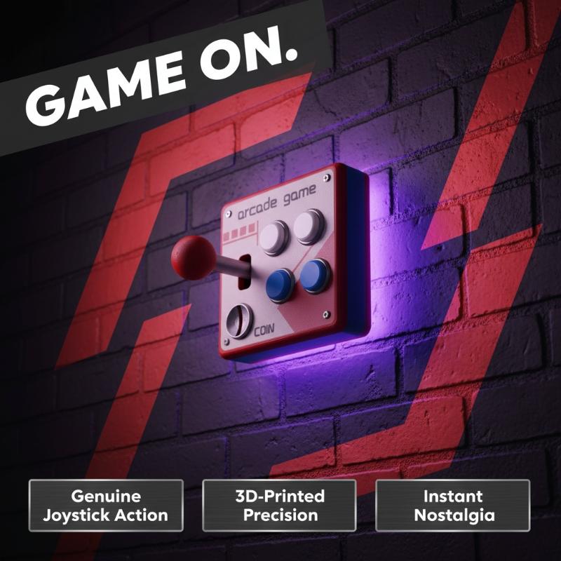 Retro Gaming Style - Retro Arcade Game Button Switch Plate,