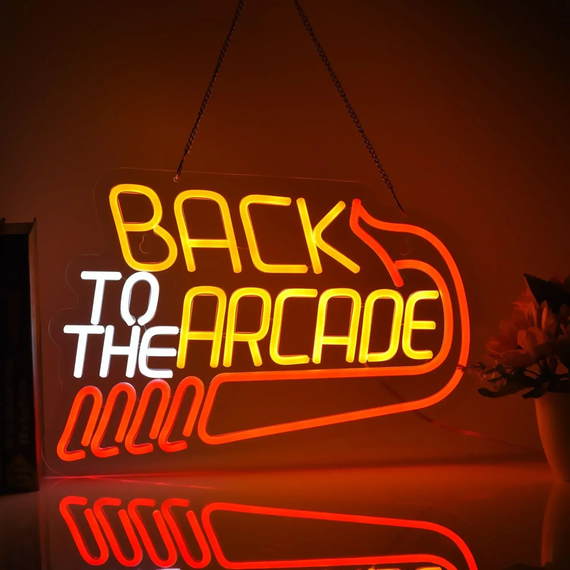 Retro Gaming Room Ideas - Back to The Arcade Neon Sign