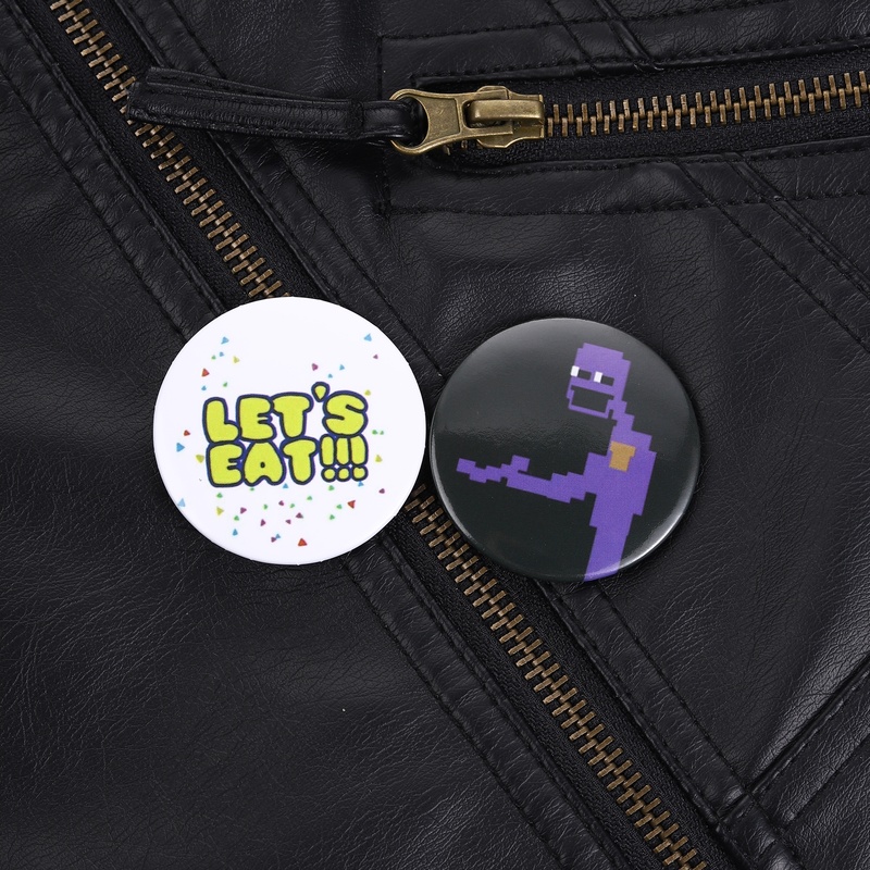 Retro Gaming Style - Horror Game Antagonist Pin Purple Character