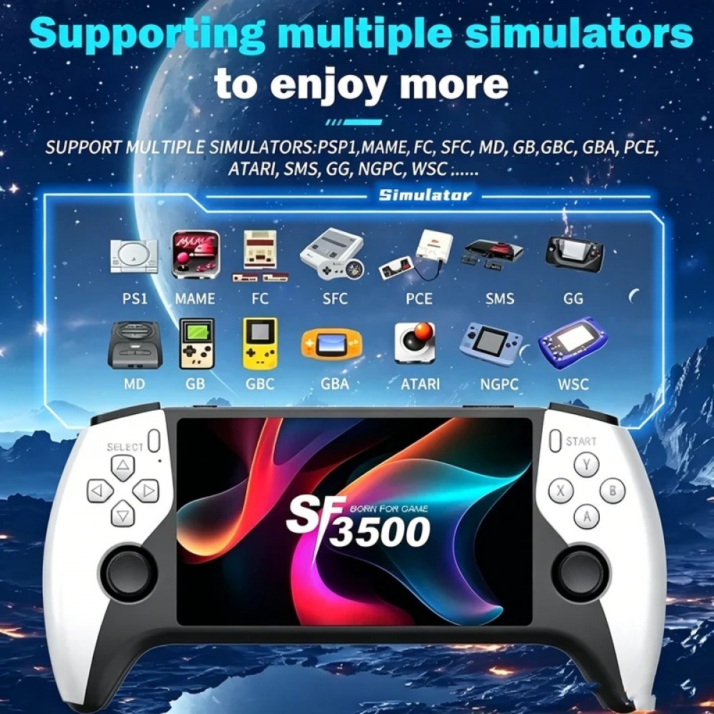 Retro Gaming Unit - SF3500 5 inch Handheld Game Console