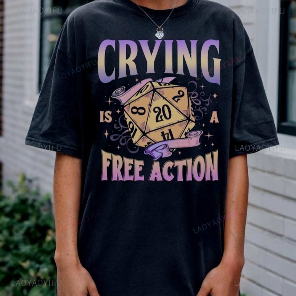 Funny DnD Crying Is A Free Act - Retro Gaming Unit 评论和价格