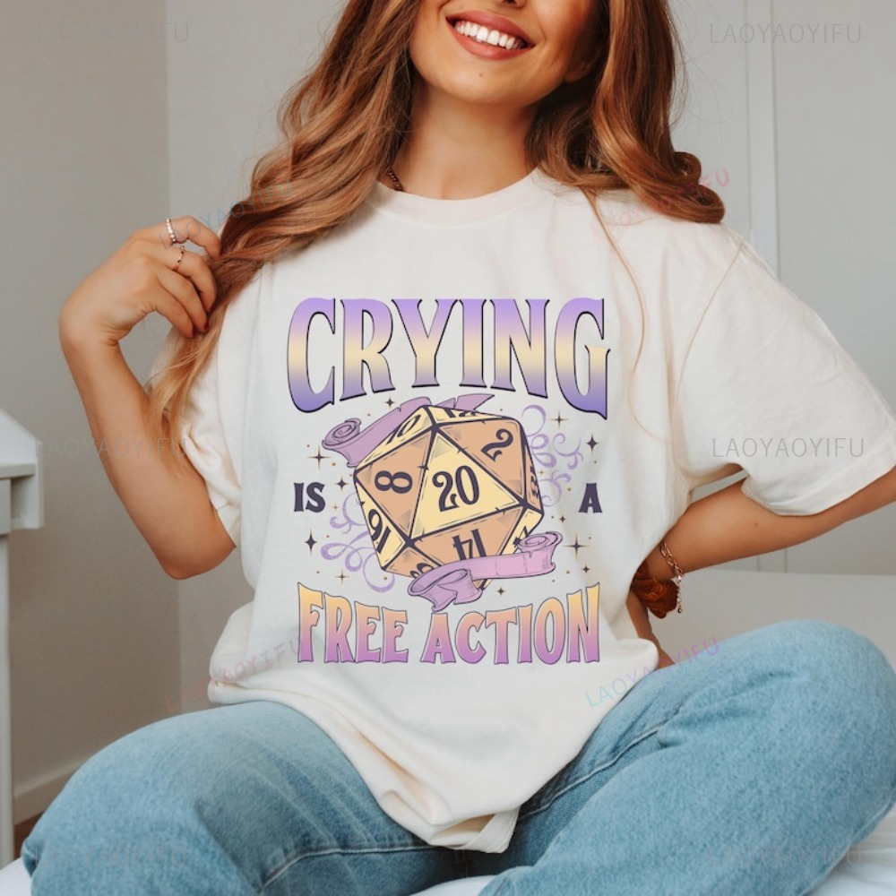 Funny DnD Crying Is A Free Act - Retro Gaming Unit 评论和价格