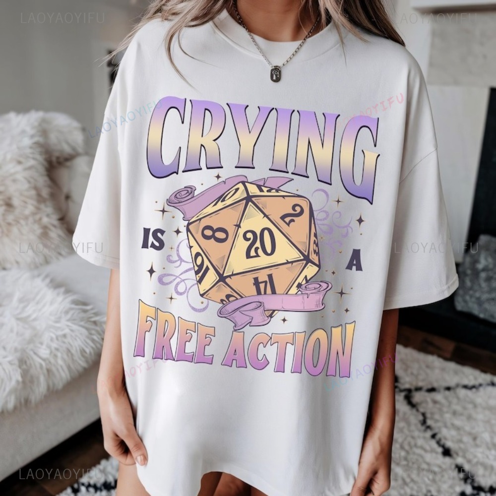 Funny DnD Crying Is A Free Act - Retro Gaming Unit 评论和价格