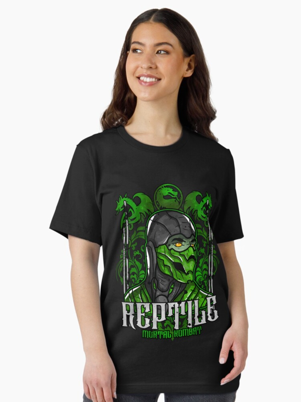 Mortal Kombat Reptile Portrait - Retro Gaming Style 评论和价格