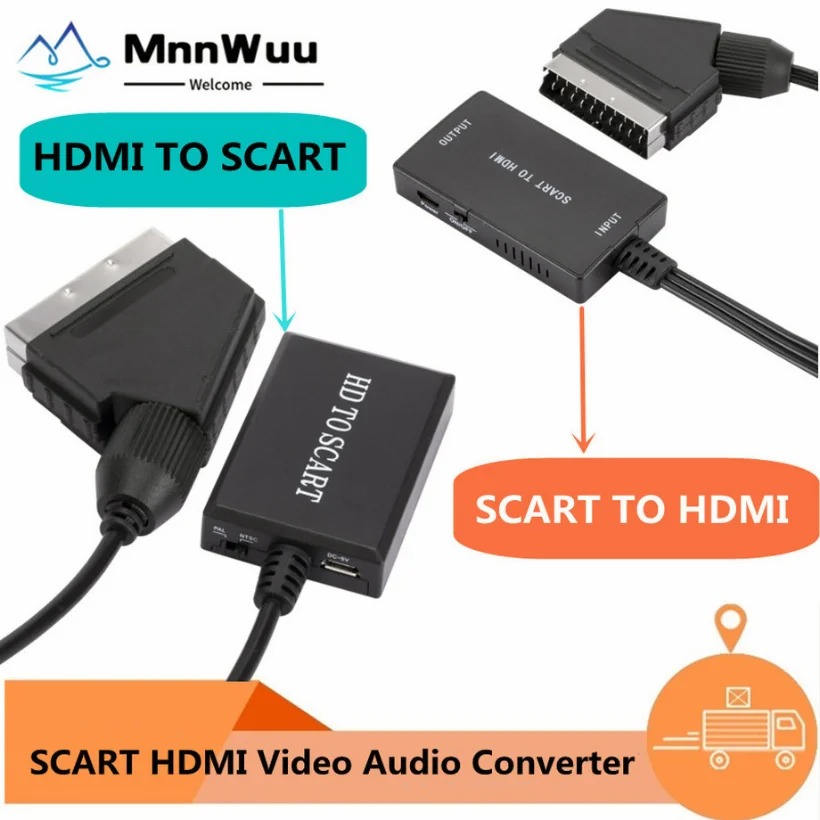 1080P HDMI-Compatible To SCART - Scart To Hdmi 评论和价格