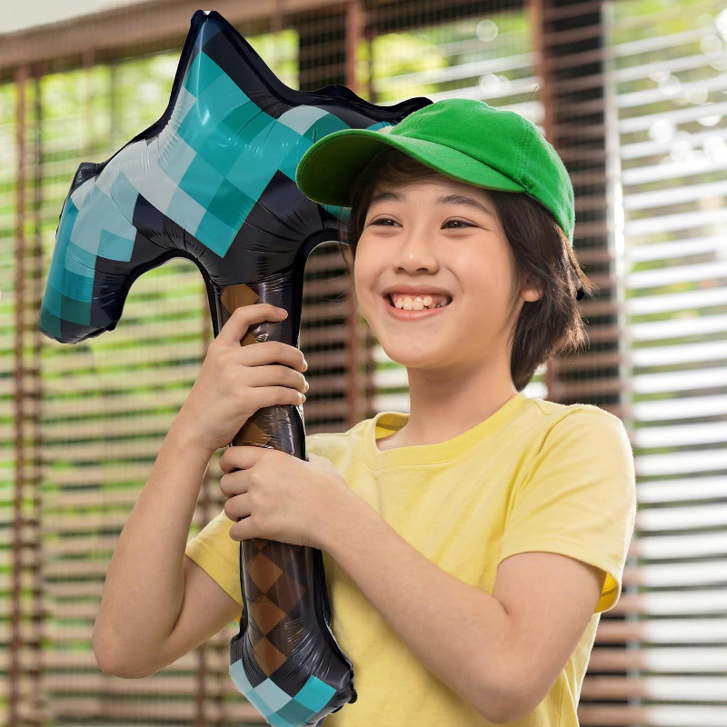 8Pcs Pixel Inflatable Pickaxe  - Retro Gaming Events 评论和价格