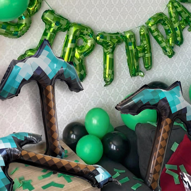 8Pcs Pixel Inflatable Pickaxe  - Retro Gaming Events 评论和价格