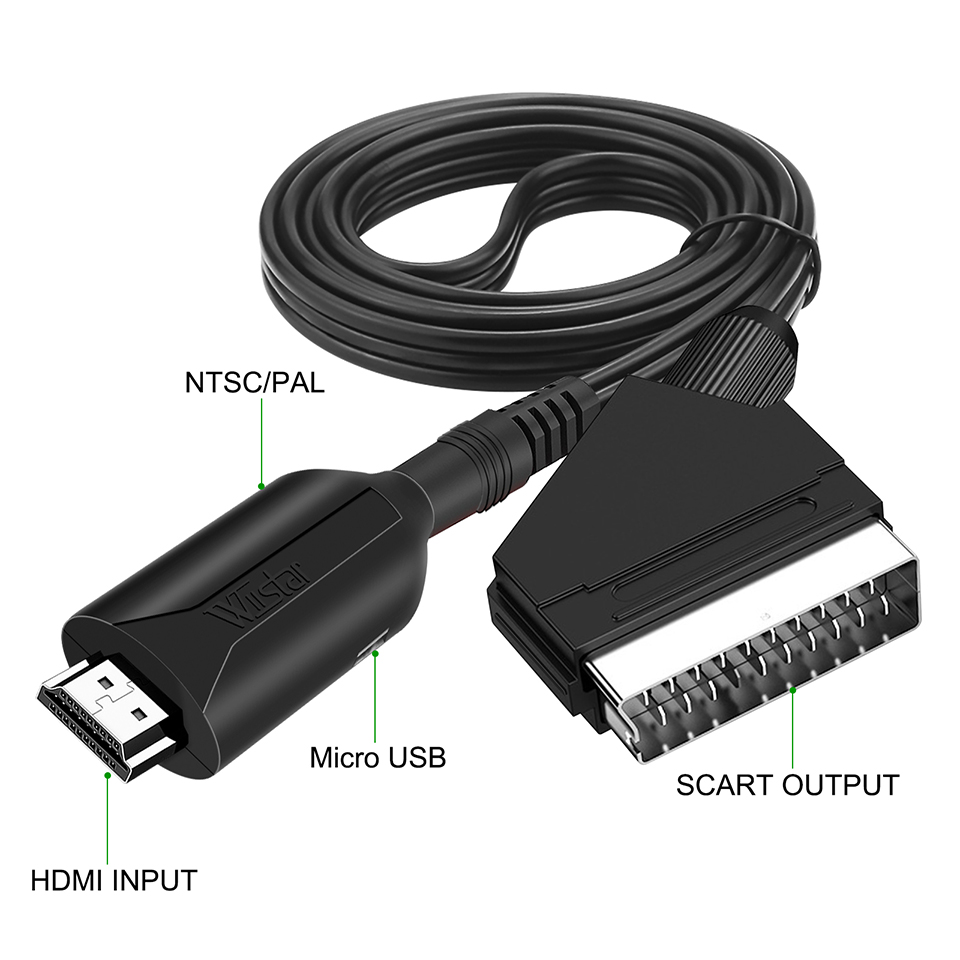 HDMI-Compatible to SCART Cable - Scart To Hdmi 评论和价格