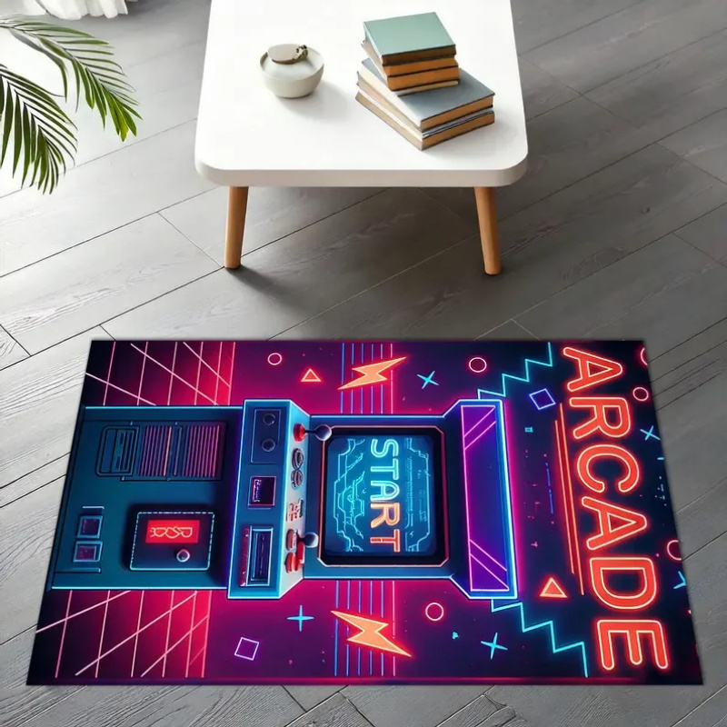 VIKAMA Retro Gamer Rug Arcade  - Retro Gaming Style 评论和价格