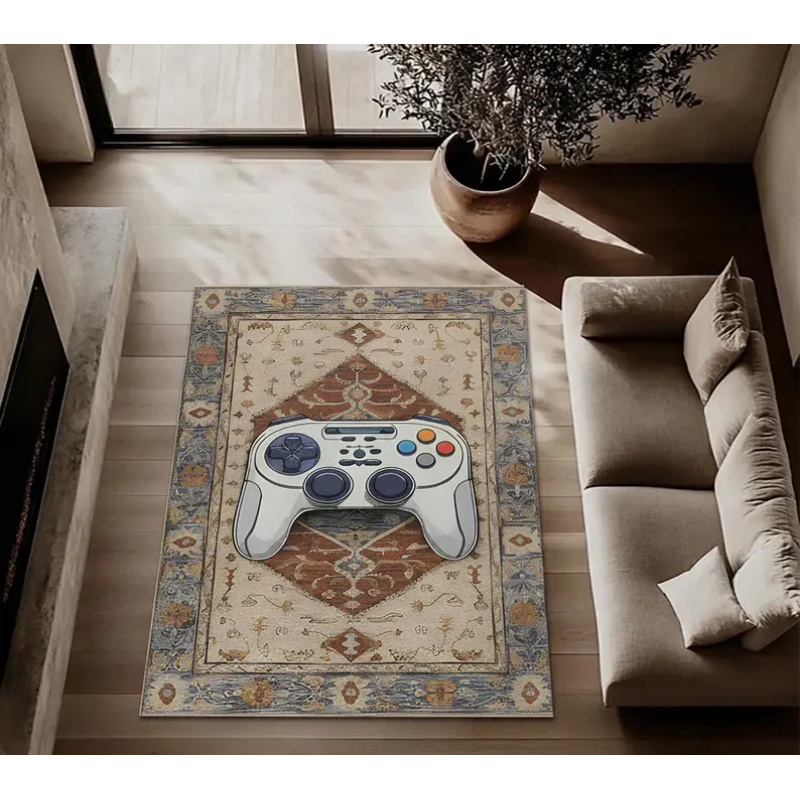 VIKAMA Retro Gamer Rug Arcade  - Retro Gaming Style 评论和价格
