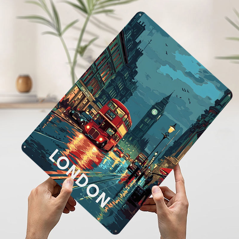 London Big Ben Tinplate Poster - Retro Gaming London 评论和价格