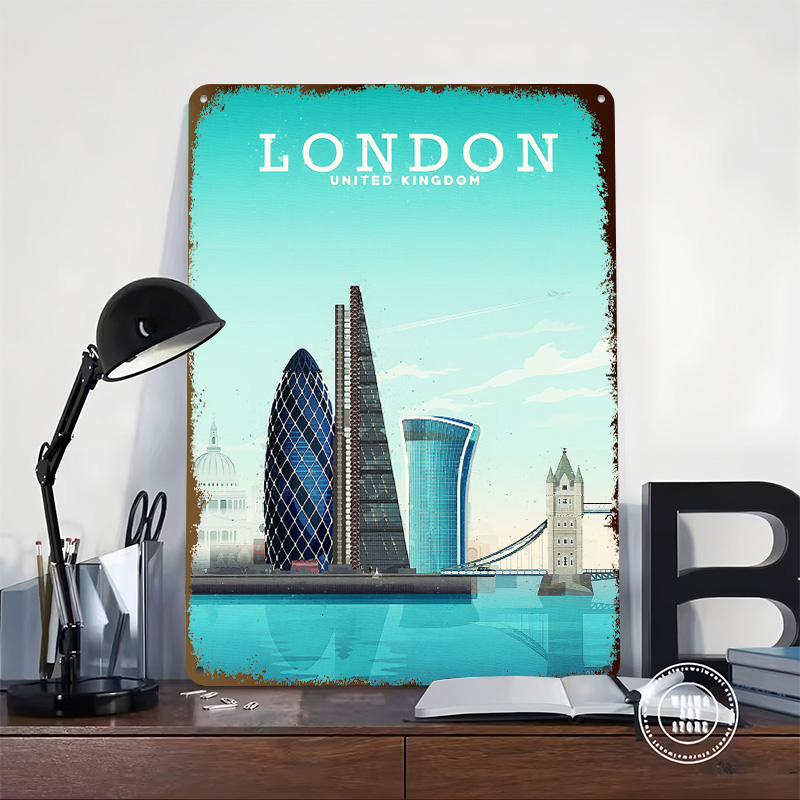 London Travel Metal Poster Cus - Retro Gaming London 评论和价格