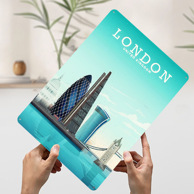 London Travel Metal Poster Cus - Retro Gaming London 评论和价格