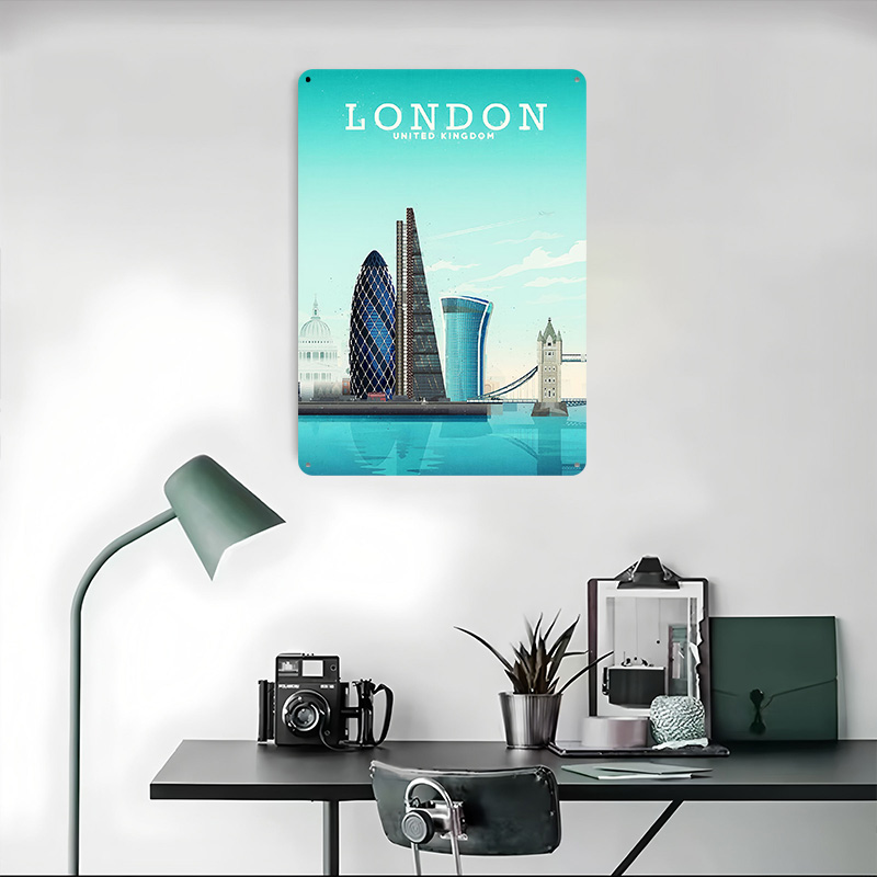 London Travel Metal Poster Cus - Retro Gaming London 评论和价格