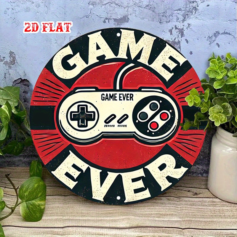 2D Flat 1pc Retro Gaming Round - Retro Gaming Us 评论和价格