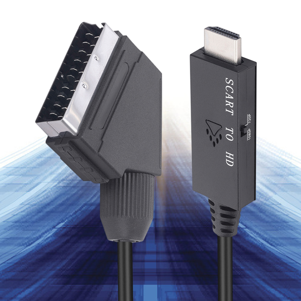 1m Video Audio Converter Adapt - Scart To Hdmi 评论和价格