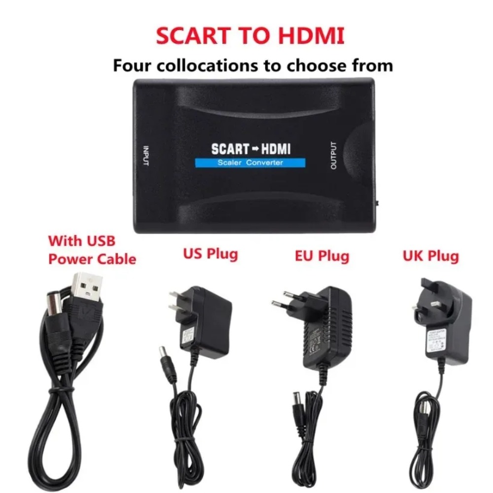 BGGQGG 1080P SCART To HDMI-com - Scart To Hdmi 评论和价格