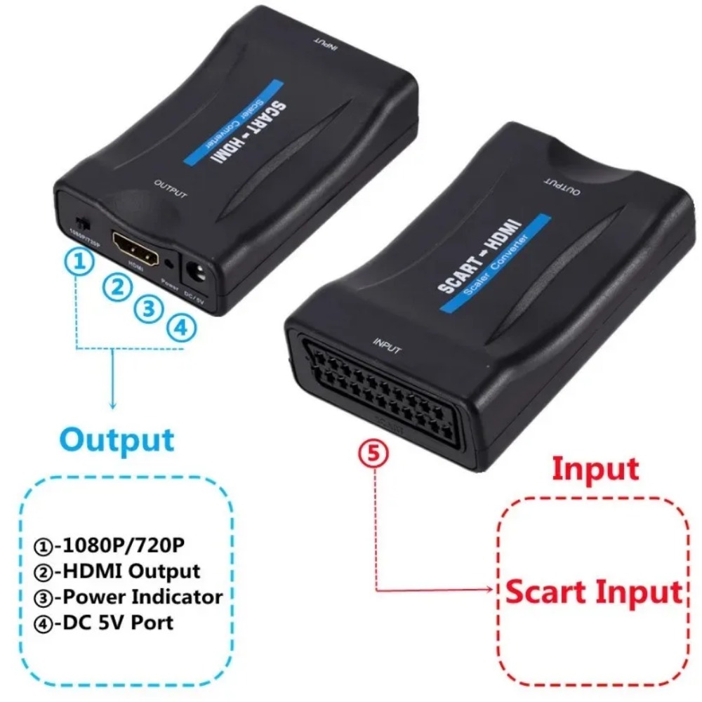 BGGQGG 1080P SCART To HDMI-com - Scart To Hdmi 评论和价格