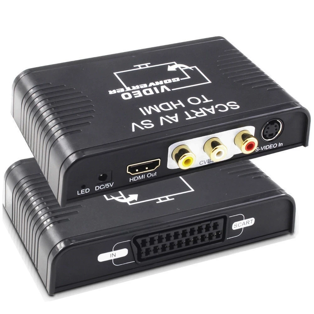 S-Video AV Scart to HDMI Conve - Scart To Hdmi 评论和价格