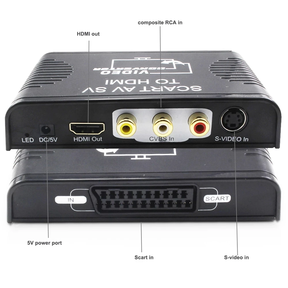 S-video composite AV Scart to  - Scart To Hdmi 评论和价格