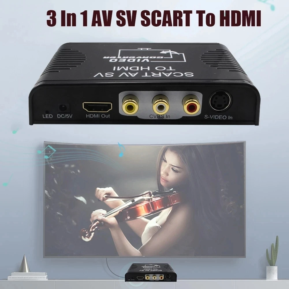 S-video composite AV Scart to  - Scart To Hdmi 评论和价格