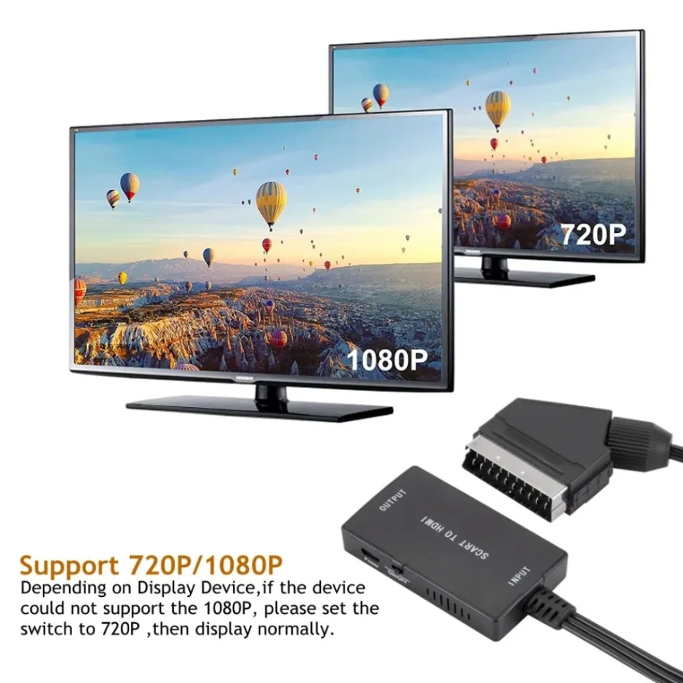 HD1080P SCART To HDMI-Compatib - Scart To Hdmi 评论和价格